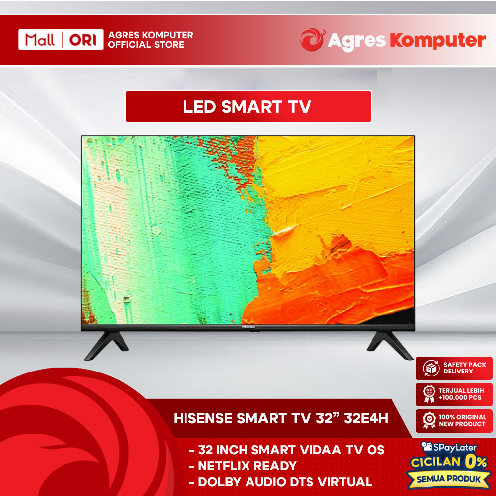 HISENSE 32E4H VIDAA SMART TV 32 INCH HD - 32E4H
