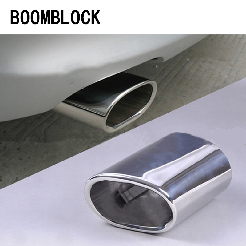 1pcs Stainless Steel Car Exhaust Muffler Tip Pipes Cover for BMW E90 E91 E92 E93 318i 320i 318d 2005