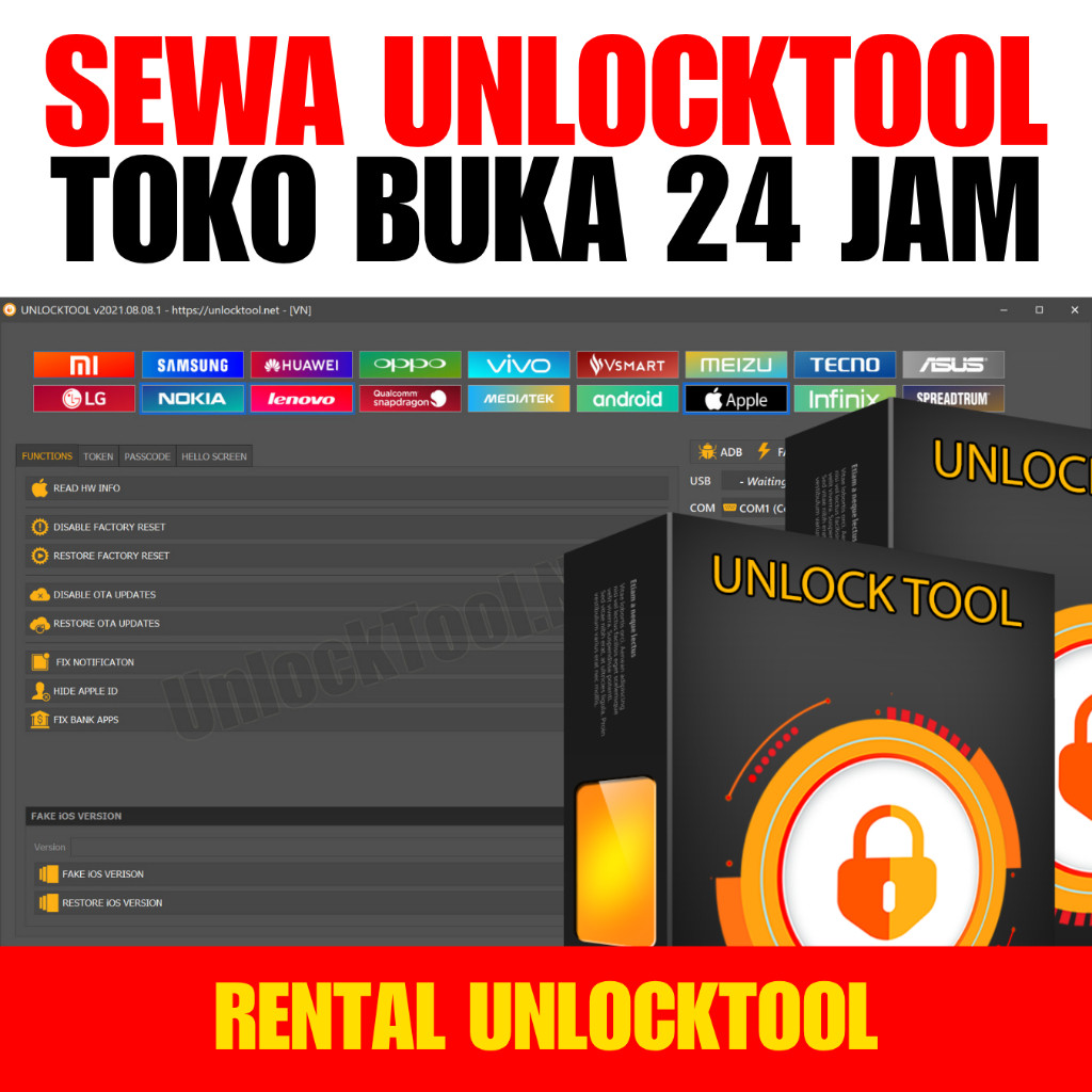 UnlockTool Sewa 24 Jam
