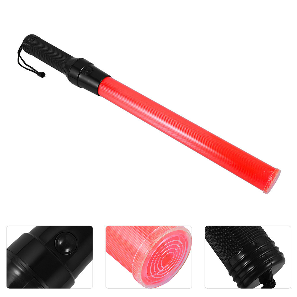 43Cm LED Traffic Wand Flashlight High Visibility Flashing Traffic Control Light for Airport Parking 