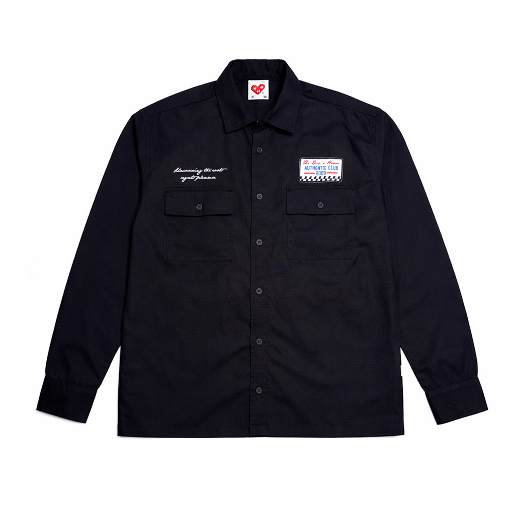 The Don's House FAKS - Workshirt / Kemeja Lengan Panjang Bahan Ripstop Slimfit Pria Wanita