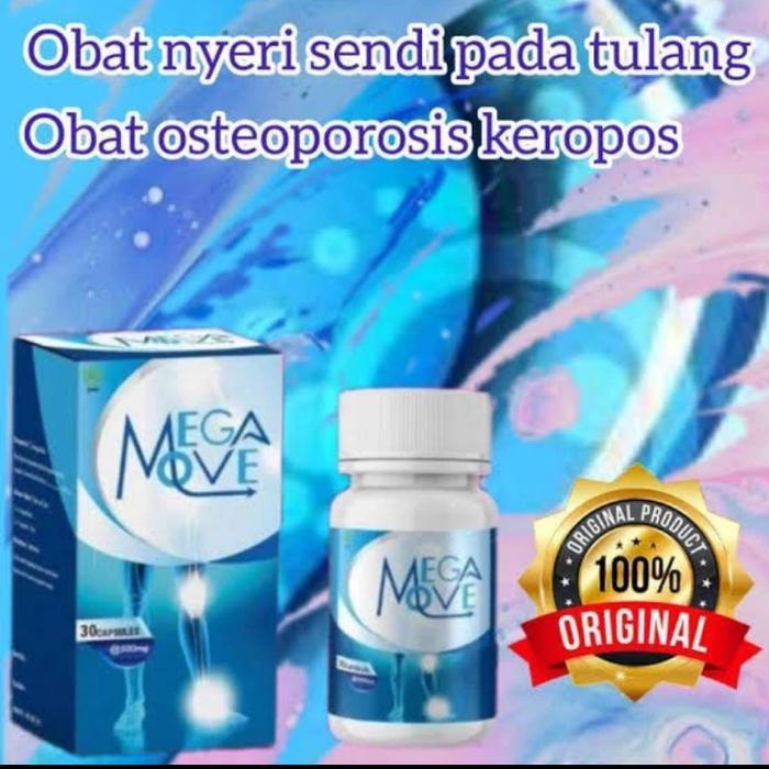 Megamove Asli Obat Sendi Original Isi 30 Kapsul Herbal