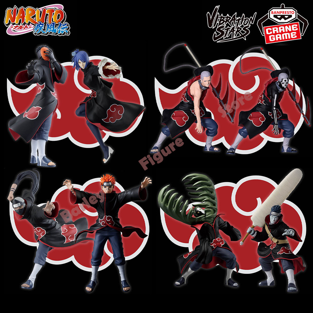 In Stock Bandai Banpresto Original Anime Figures Naruto VIBRATION STARS-TOBI KONAN HI KAKUZU PAIN ZE
