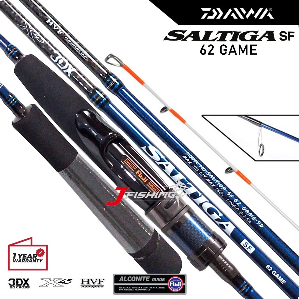 Joran DAIWA Saltiga SF 68 Game | 62 Game | 62MS | 62MB | 63MHS | Spinning Jigging Over Head Rod | Di