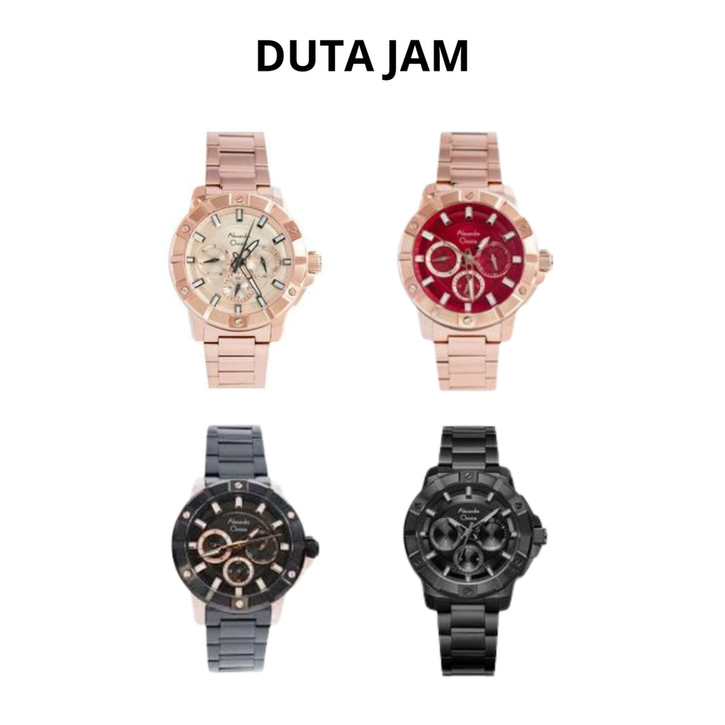 JAM TANGAN WANITA ALEXANDRE CHRISTIE AC6609 AC 6609 BFB STAINLESS STRAP