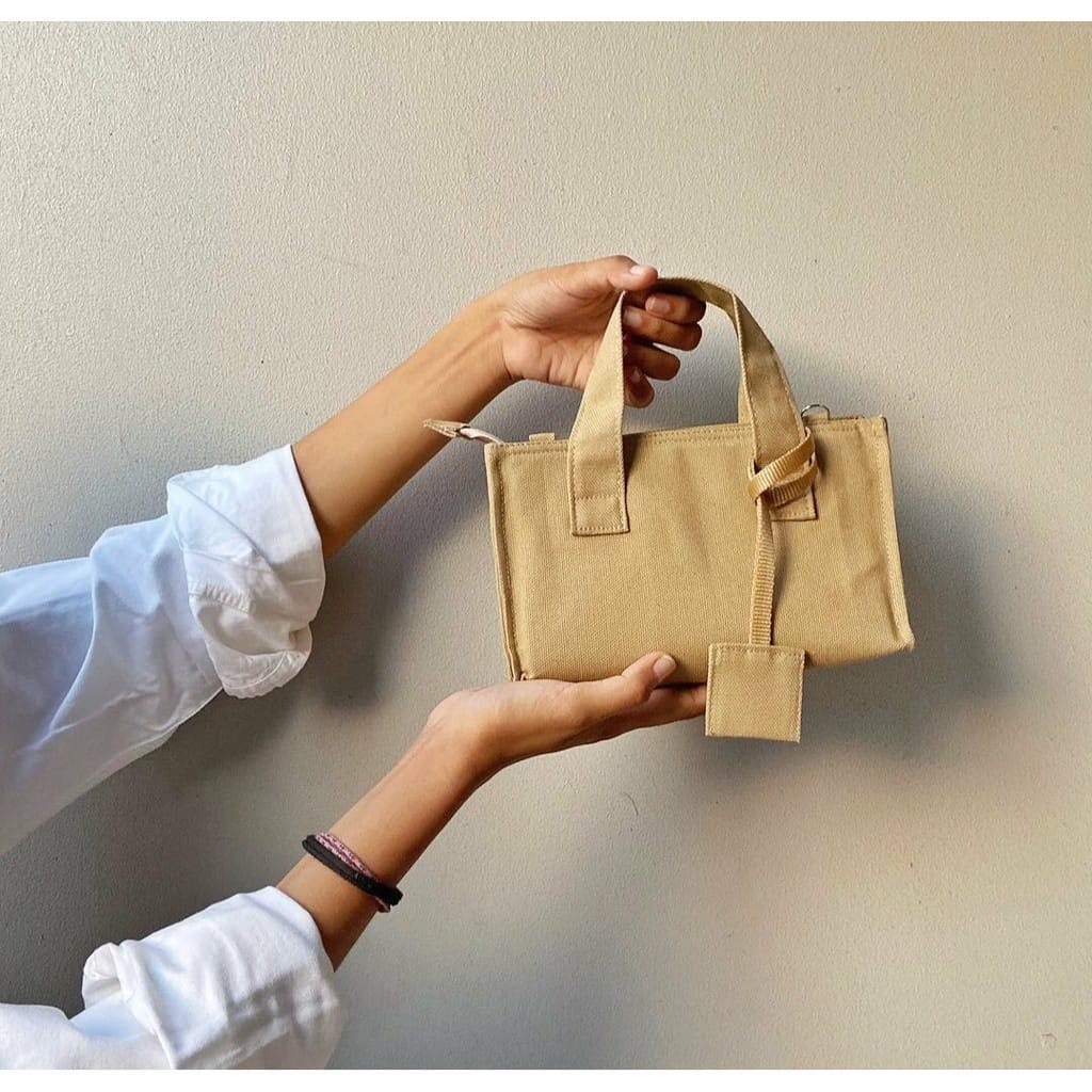 DIV Tas Selempang Wanita Sling Bag Kanvas Korea Tas Kanvas Wanita