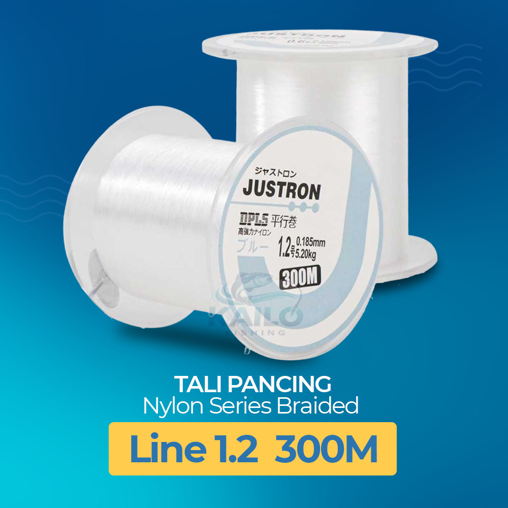 JUSTRON Senar Tali Benang Pancing Nylon Series Braided 300M 1.2mm - DPLS