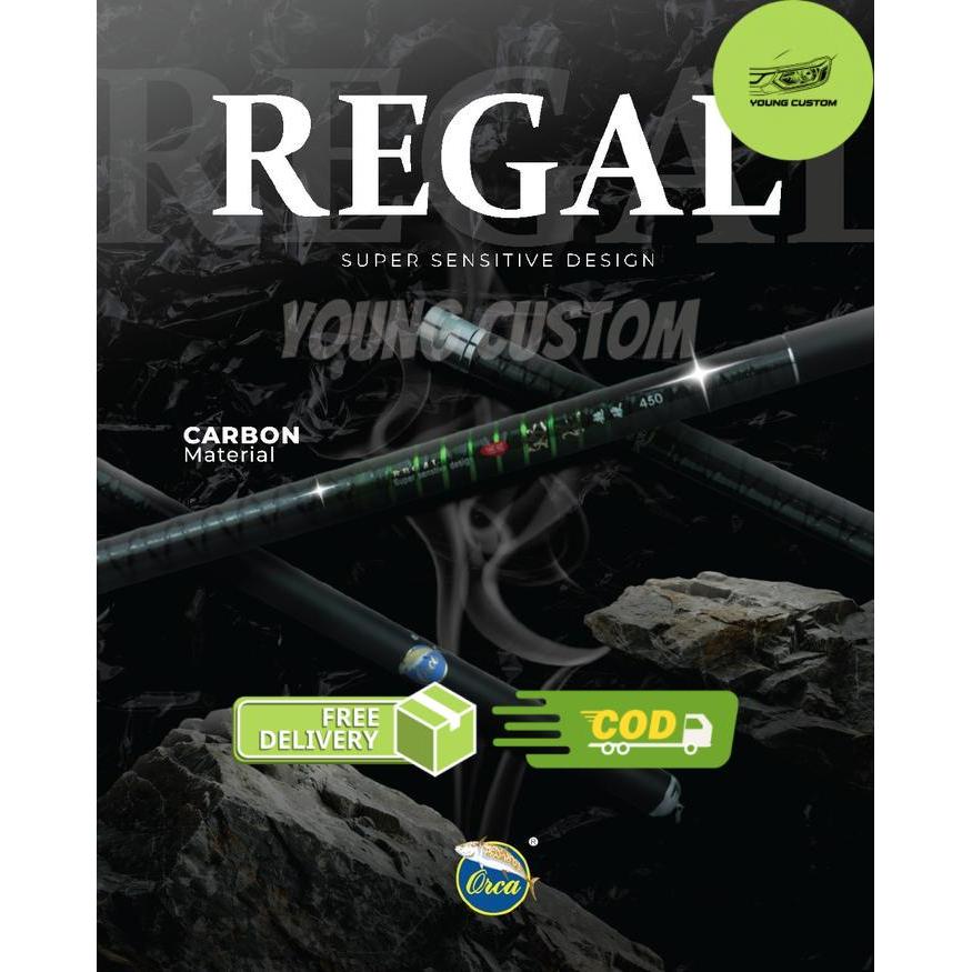 Joran Tegek Orca Regal 360 450 540 Bahan Carbon - 360 -young
