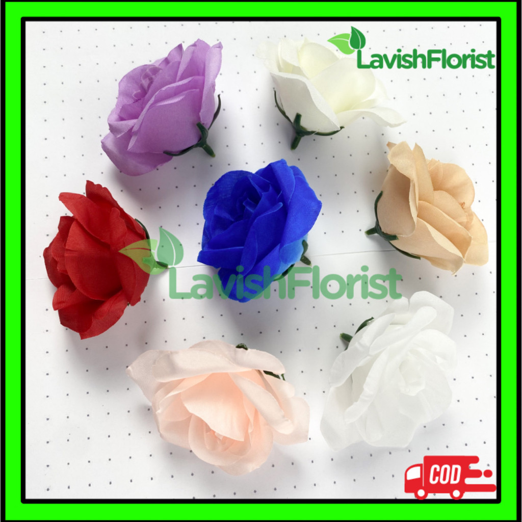 1 PCS Kuntuman Mawar OF Artificial  - Kuntum Kepala Rose Jepang/bunga dekorasi import/TEAROSE/KUNTUM