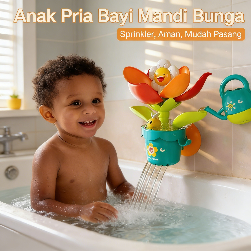 Mandi Bayi Mainan Air Penyiraman Pria Anak Perempuan Bunga