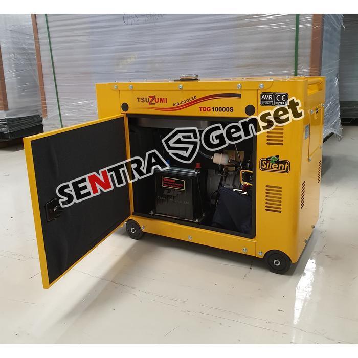 genset silent diesel 7000-7500 watt. tsuzumi japan generator