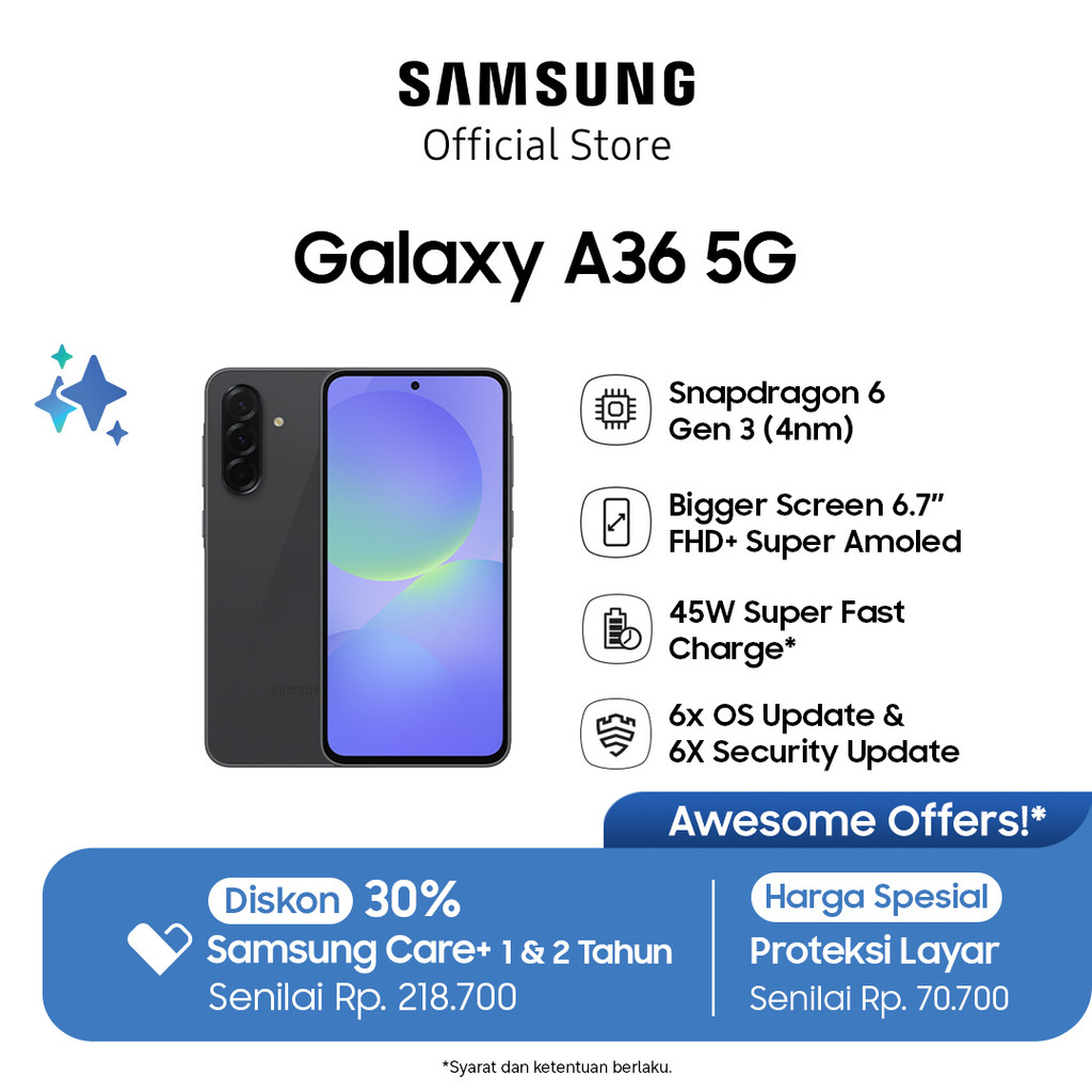 Samsung Galaxy A36 5G 8/256GB - Awesome Black