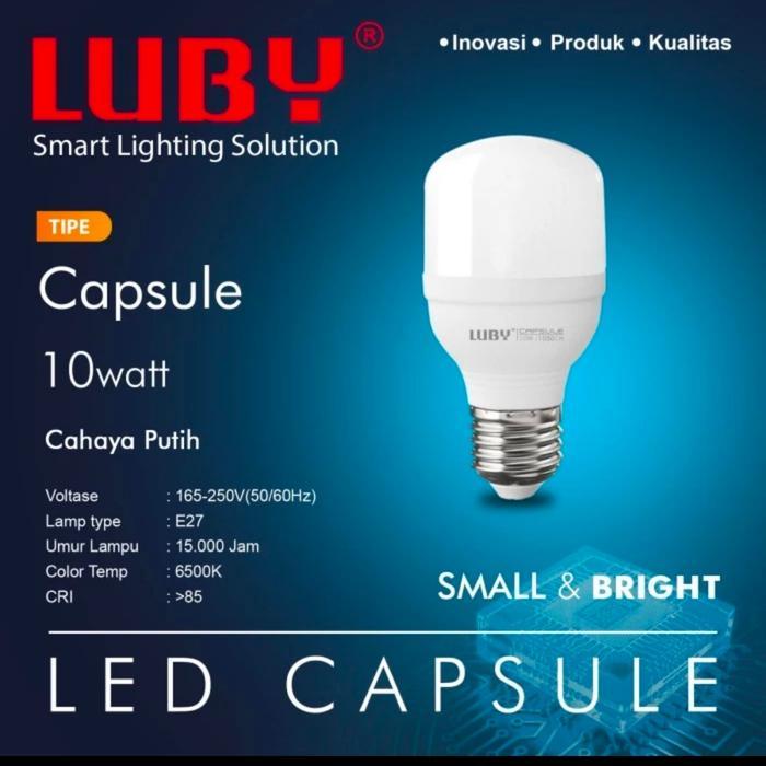kamatsuv3 Lampu Led Capsule Luby 10 Watt Cahaya Putih