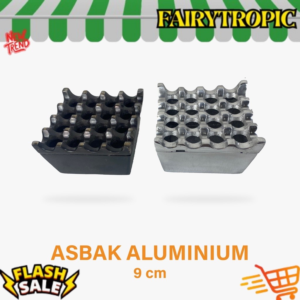 Asbak Aluminium 16 Lubang - Asbak Rokok Aluminium - Asbak Besi - Asbak alloy - Asbak Unik - Asbak Ro