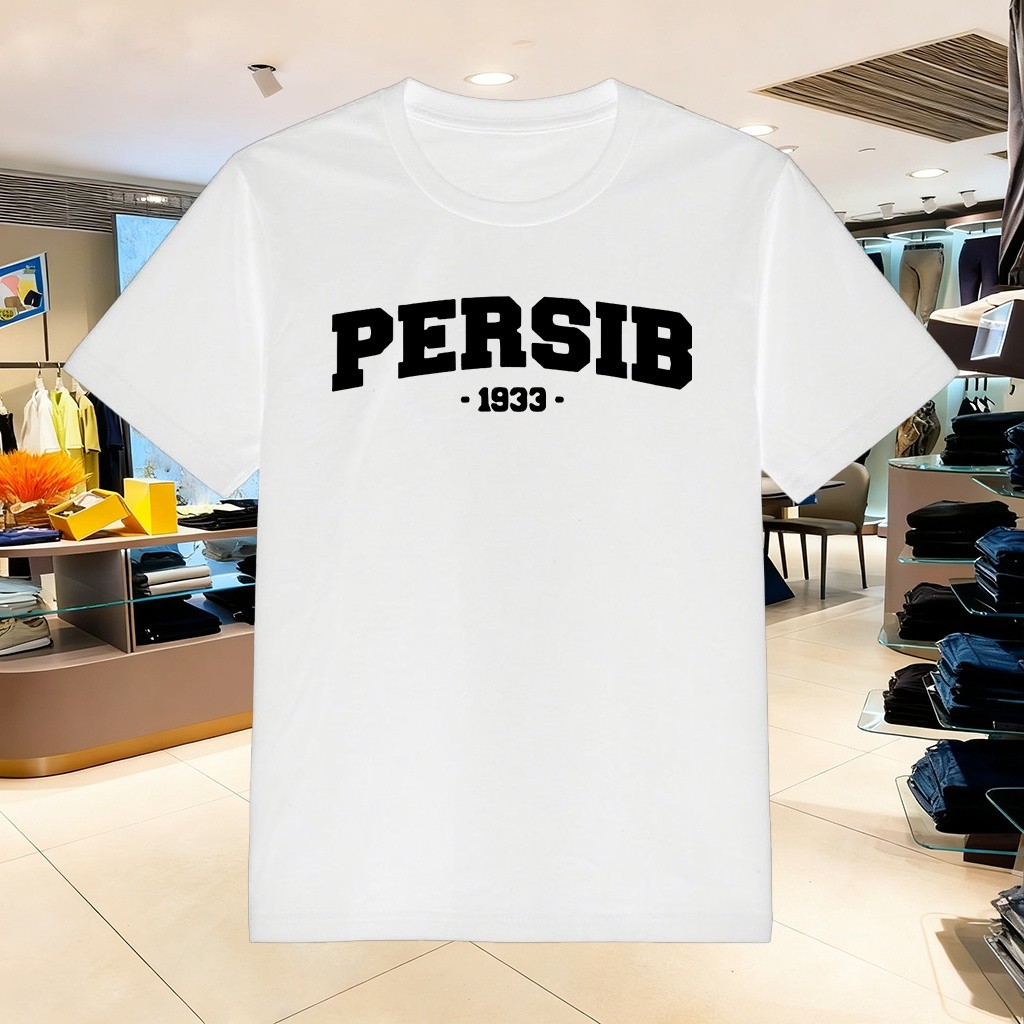 Baju Kaos Persib Simple Minimalist Kaos Basic Pria Wanita Casual Mudah Di Mix Match PERSIB - 1933