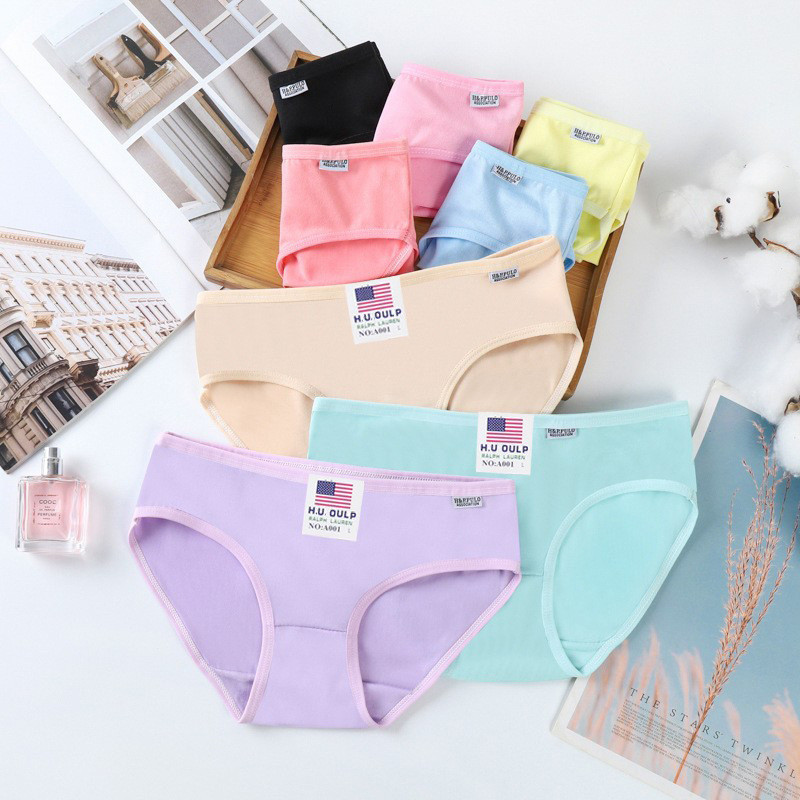 Celana Dalam Katun Premium, Seamless Es Sutra Adem Halus Maxi Midi Mini Jumbo Hamil Serap Keringat A