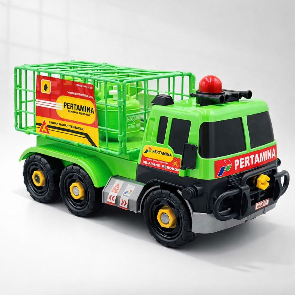 Mainan Mobil Truk Pertamina Gas Elpiji - Truck Besar