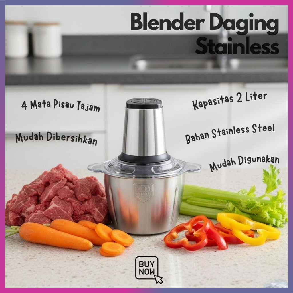 Blender Chopper Blender Daging Stainless Coper Penggiling Daging Serbaguna