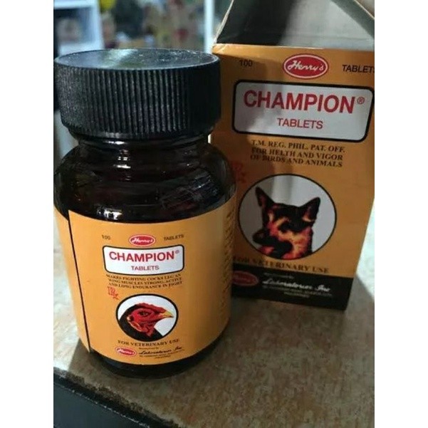 (Burqyu) Champion obat vitamin doping ayam
