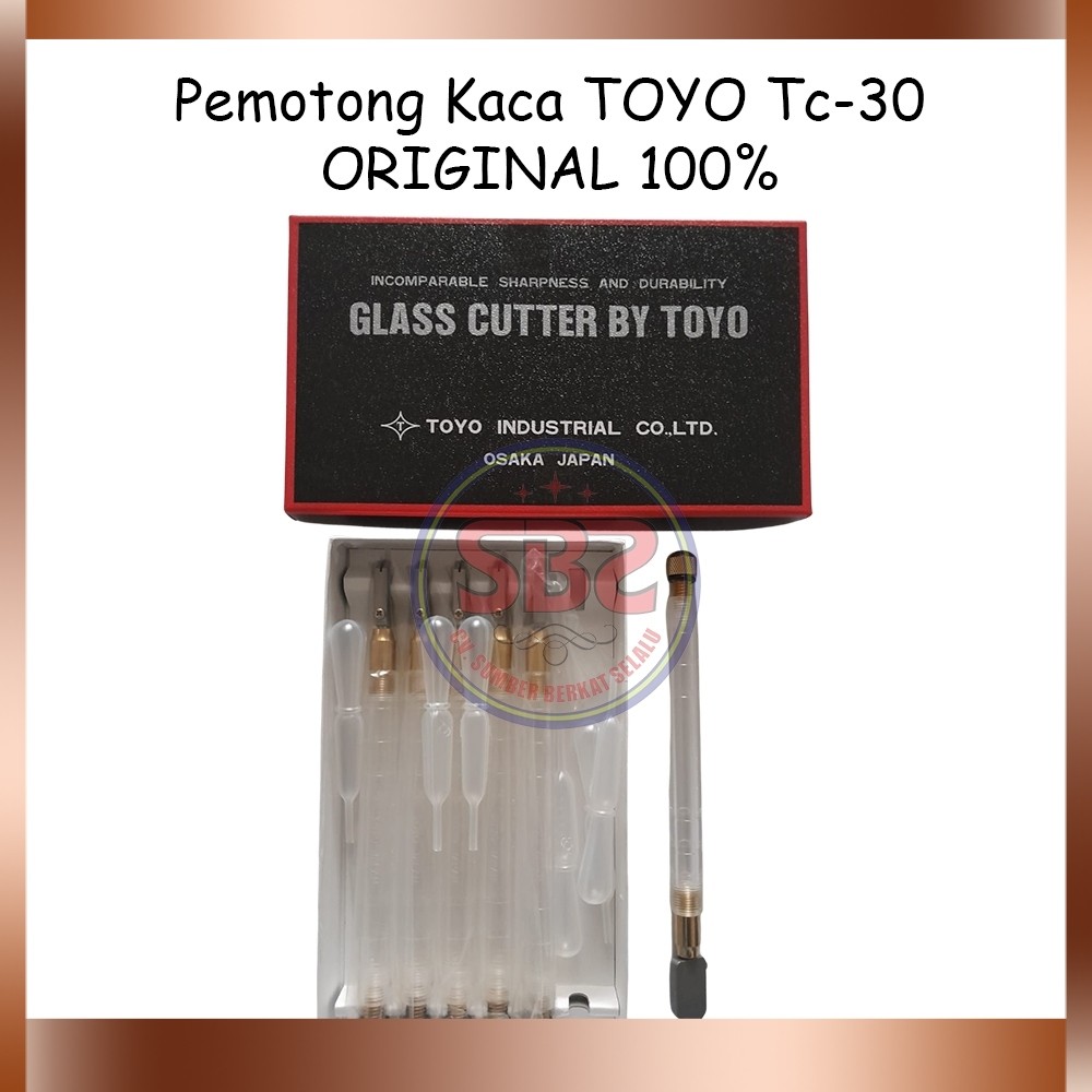 TOYO Pemotong Kaca Toyo TC 30 Asli Alat Pemotong Kaca Original Toyo TC30 Glass Cutter Pisau Kaca