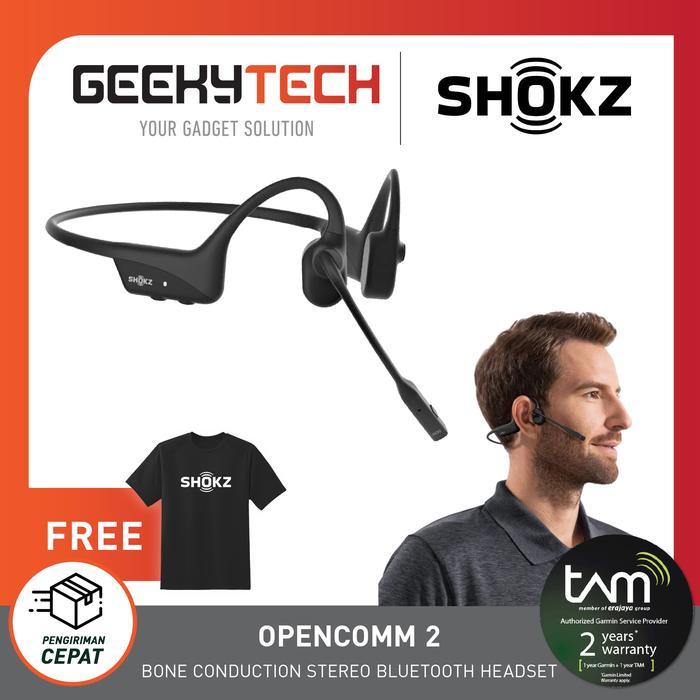 Shokz OpenComm 2 Headset Bluetooth - Garansi Resmi TAM