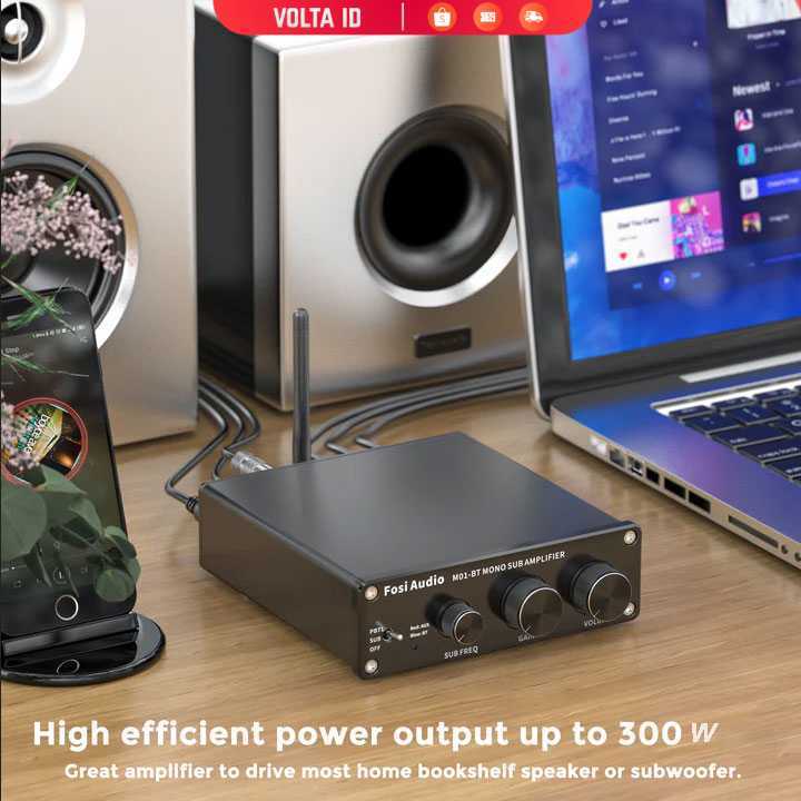 Fosi Audio Subwoofer Amplifier Mono Channel 300W TDA7498E - M01-BT