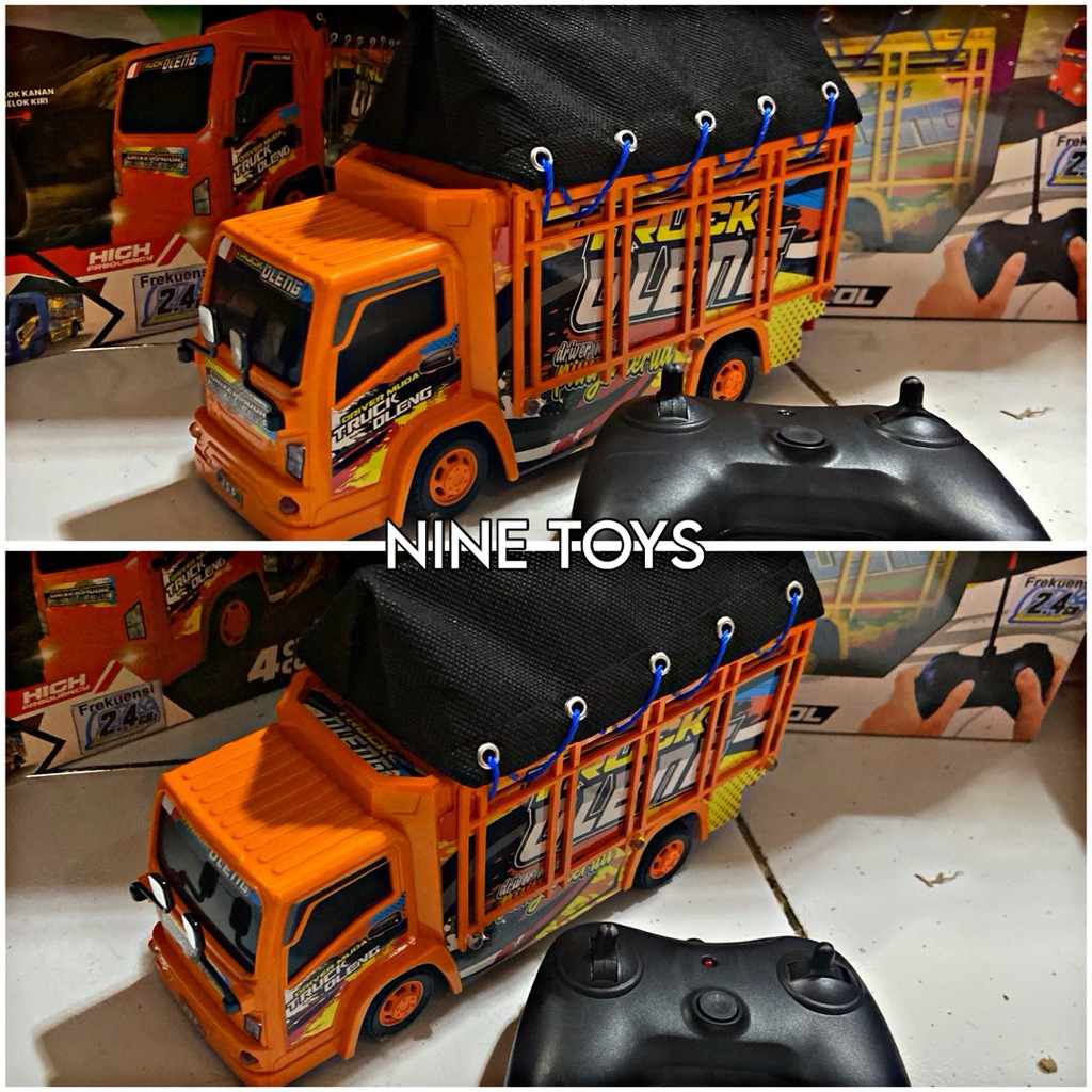 (LUVIES) RC TRUCK OLENG MAINAN MOBIL REMOTE CONTROL OLENG TELOLET BASURI RC TRUCK BATERAI CAS