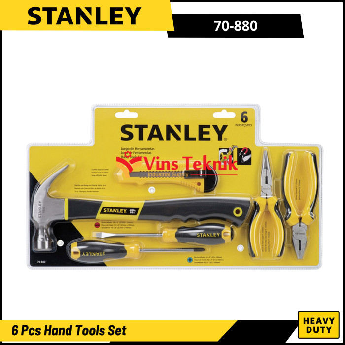 STANLEY 70-880 Hand Tools Set 6pcs Perlengkapan Listrik