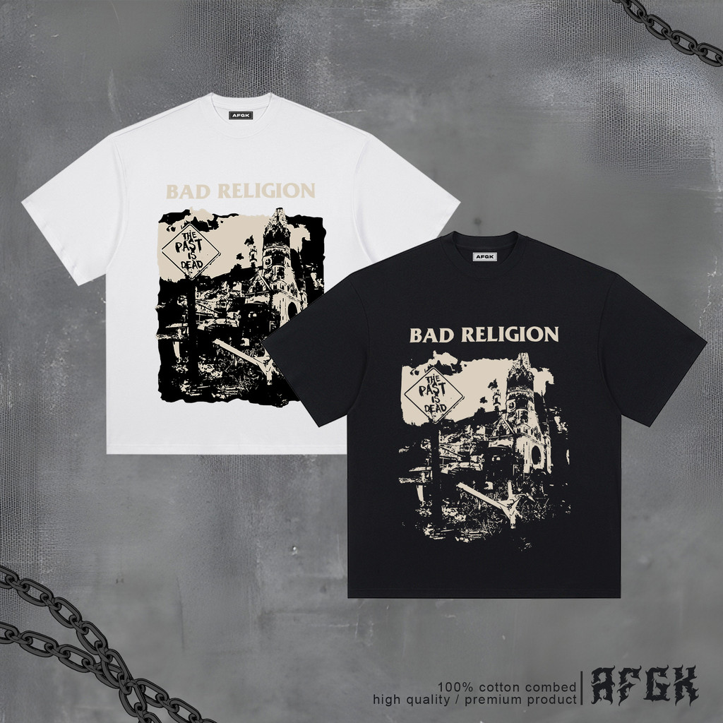 AFGK Baju Kaos Oversize Pasangan Unisex Skena Atasan Tanpa Bahu Oversize T-Shirt Pria Wanita Lengan