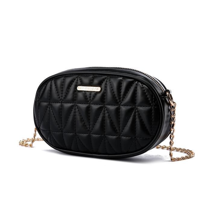 HONYAN Tas Selempang Wanita Kulit Slingbag Sling Bag  Oval Bulat Branded Original Terbaru - Nuber - 