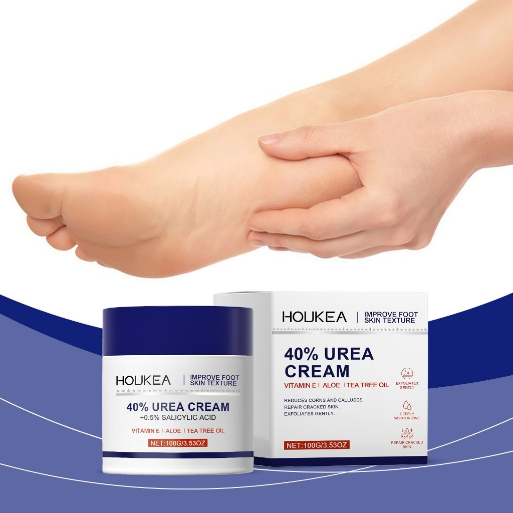 Houkea 40% Urea Foot Cream 100g Obat Kaki Pecah Pecah Cream Kaki Pecah Dan Kering Krim Kaki Obat Tum
