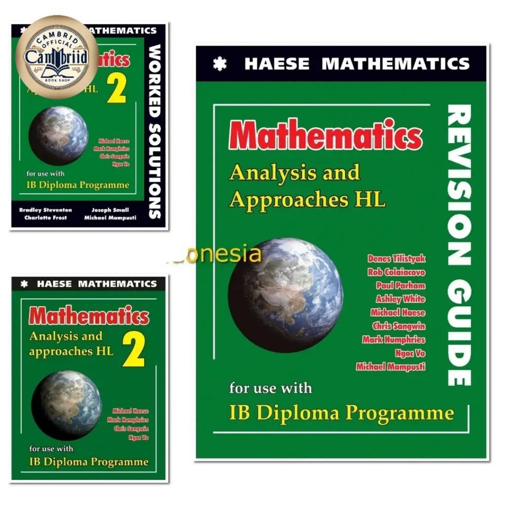 Analysis and Approaches HL 2 / IB Diploma / Haese Mathematics - Work Solutions