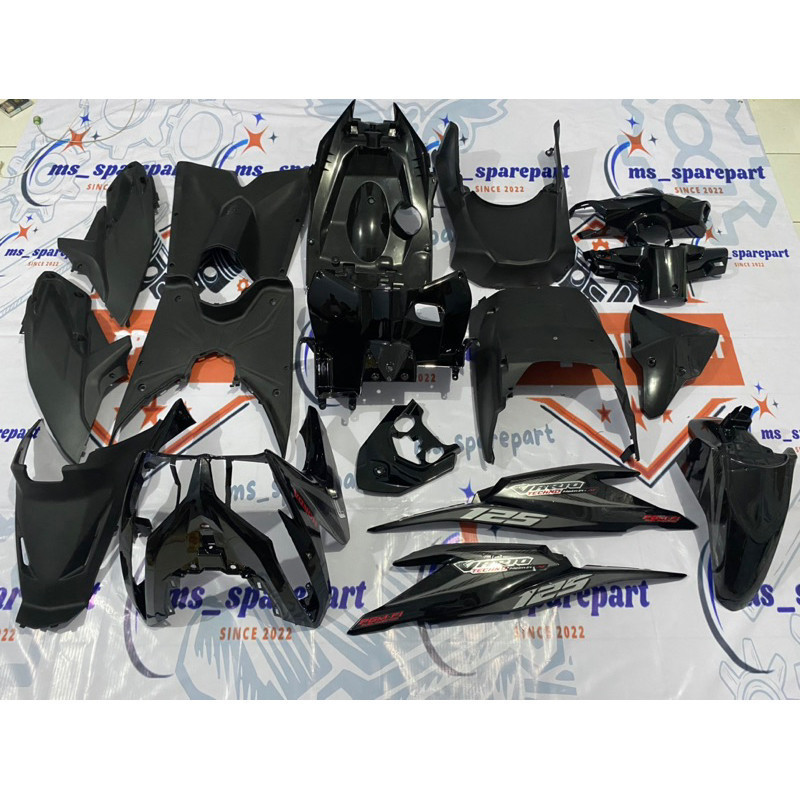 Honda vario 125 old cover full set body halus dan kasar vario 125 old lama 2012 2013 2014 hitam