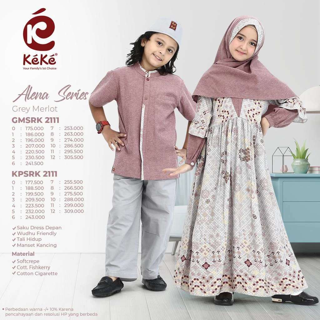 KEKE GAMIS ANAK GMSR K 2111 GREY MERLOT