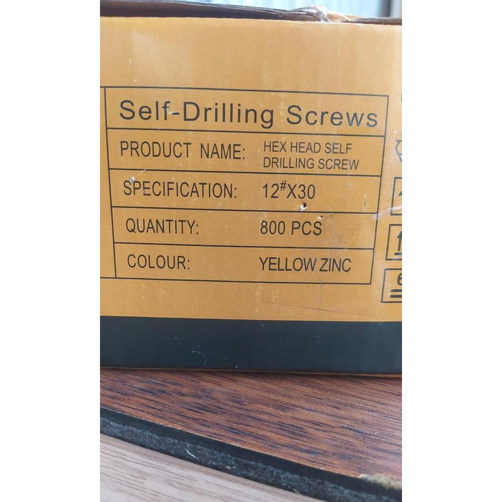 Skrup/ sekrup roofing 12 x 30 panjang 3cm/ 1 dus @800 pcs