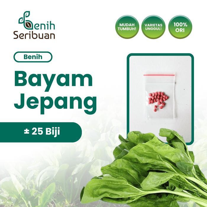 25 Benih Bayam Jepang Horenso Bibit Sayuran Horenzo Organik Unggul - BAYAM JEPANG