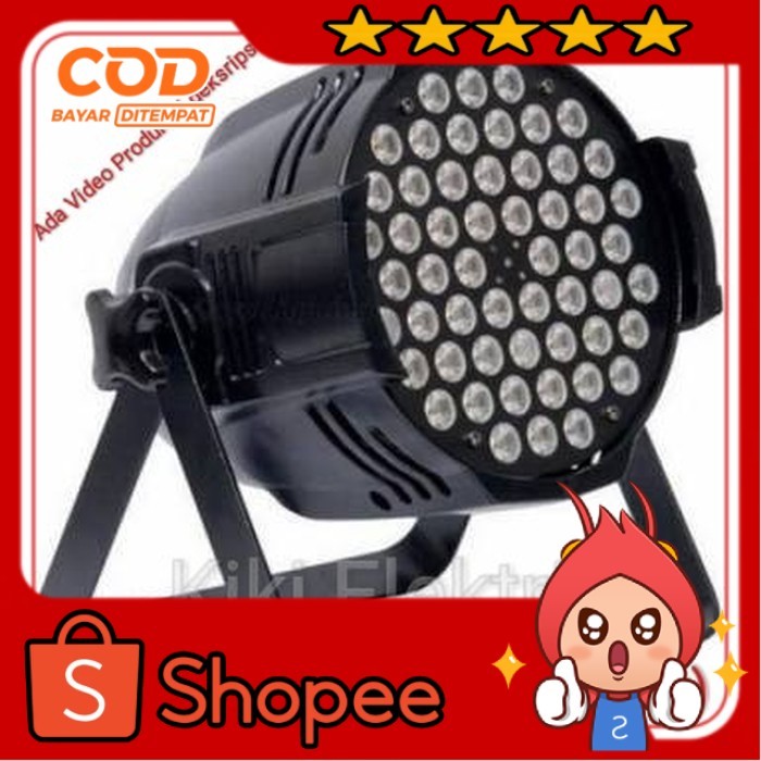 Lampu Par LED 54 x 3 watt ( FULL COLOR  ) / Lampu Panggung
