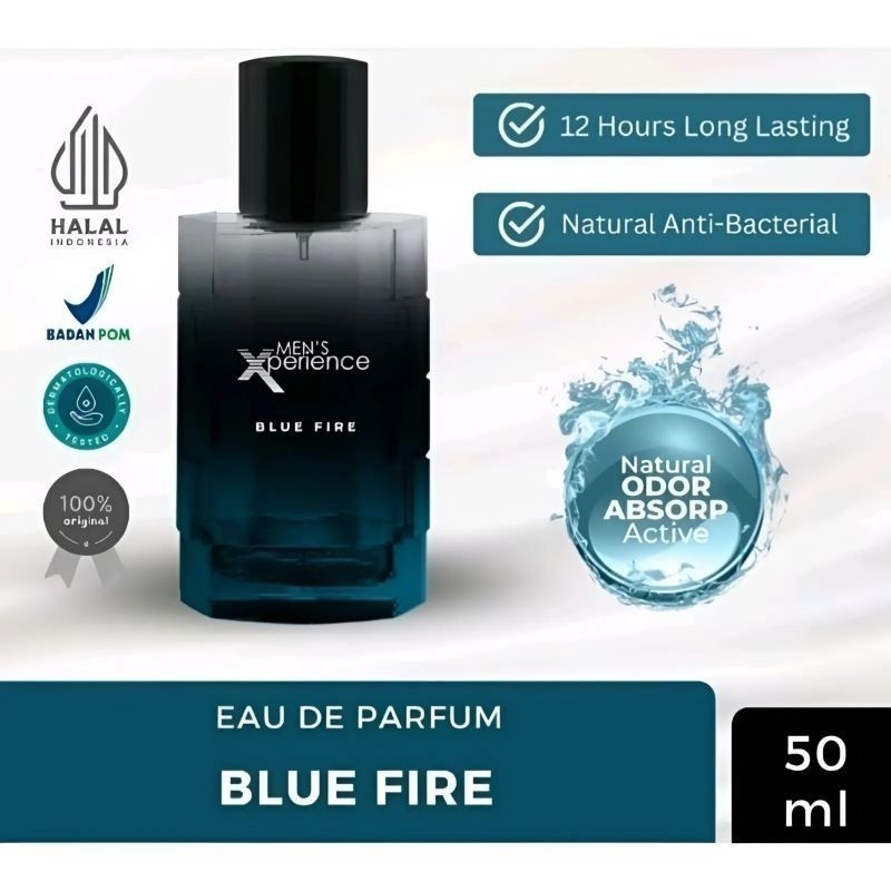 Blue fire parfum men xperience original 100%