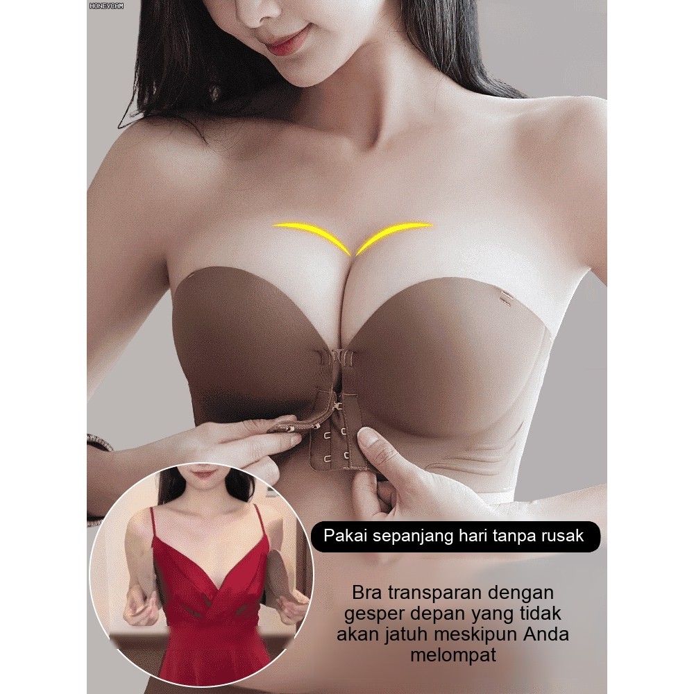 Anti Slip & Push Up  Bra Tanpa Tali Nyaman Untuk Payudara Kecil / Bra Push Up / Bra Anti Slip / Bra 