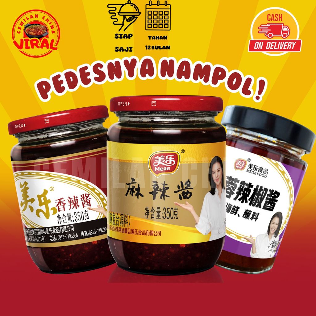 [HALAL] MEILE/chili sauce/sambal/spicy chili sauce/mala chili sauce/garlic/sambal/sambal cabe/sambal