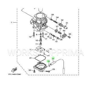 Paket selang klip spi klem kleman pembuangan bensin karburator mio sporty smile fino soul ori ygp - 