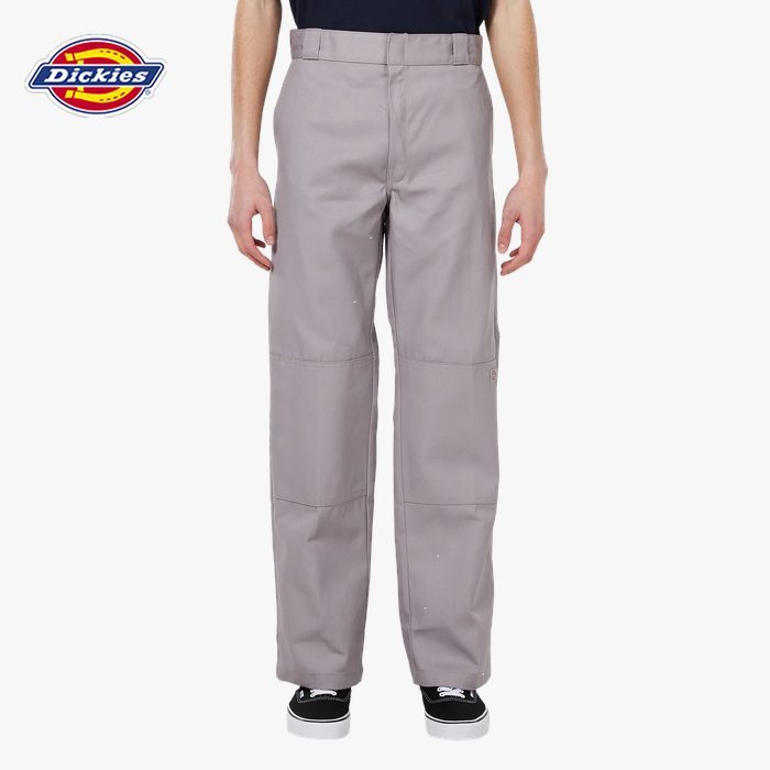 DICKIES - Loose Fit Double Knee Pants, Silver - Celana Kerja (Inseam 32 Inch)