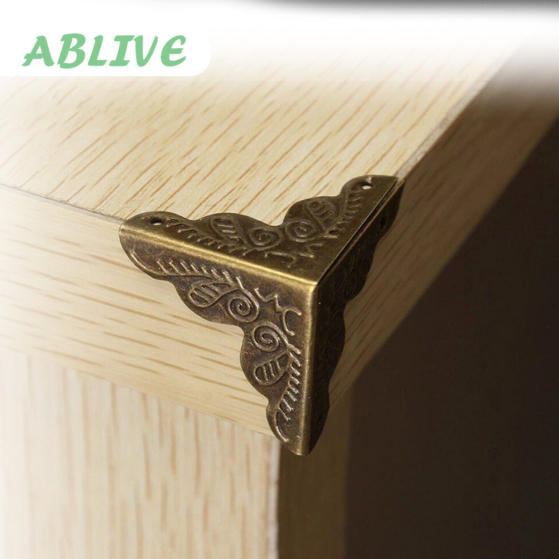 10pcs Siku Hiasan Besi Ukir 25cm - Untuk Perbaikan & Dekorasi Kotak Kayu Antik Atau Meja