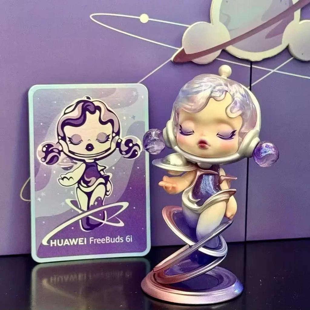 Limited POP MART SKULLPANDA FLOWING LIGHT SOUND Series Blind Box Hanging Card Collectible Model Vale