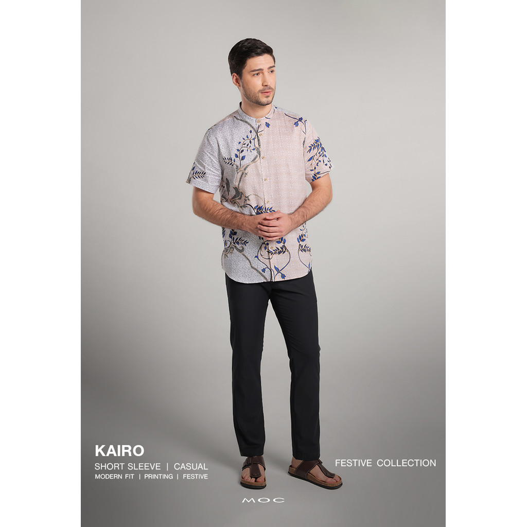 MOC - Kemeja Batik Shanghai Lengan Pendek Kairo - Khaky