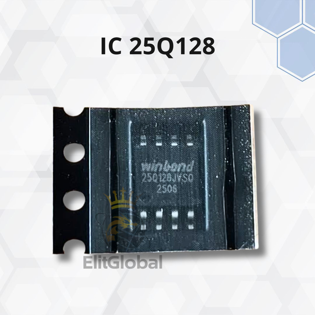 IC Memori 25Q128 128Mbit 16MB SPI NOR Flash 3.3V SOP8 Berbagai Aplikasi