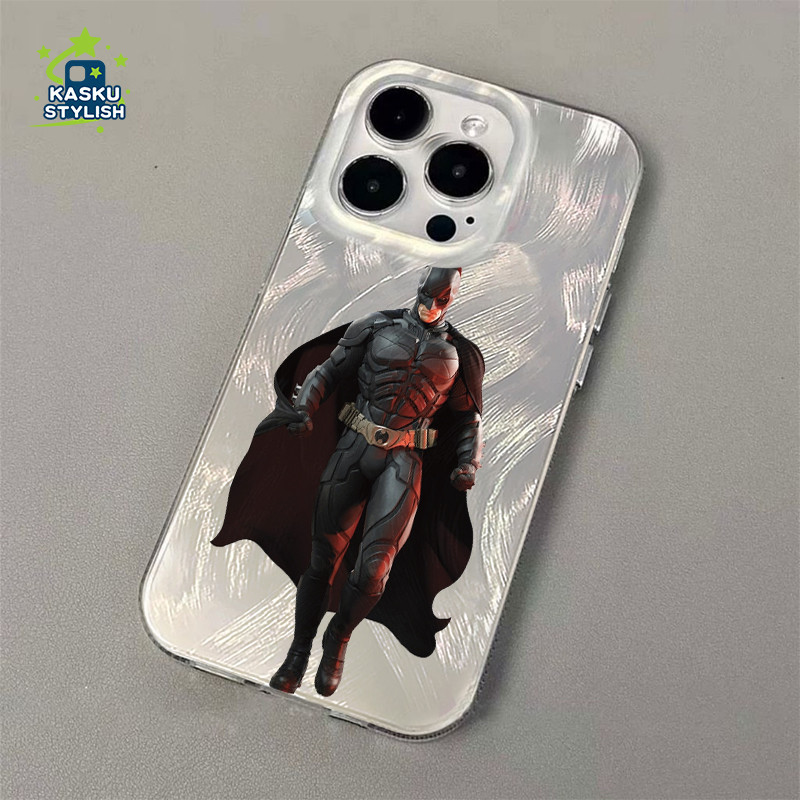[Populer Realme]Untuk anak laki-laki Batman Tampan Manusia Super Case Super Softcase tahan kejut Cas