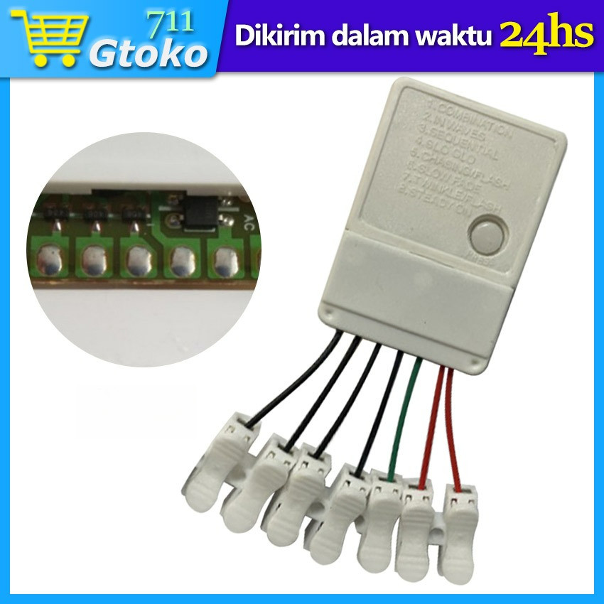 DC Dimmer Switch 12V-24V 8A Mini LED Strip Motor Kipas Dimmer Controller Peredup