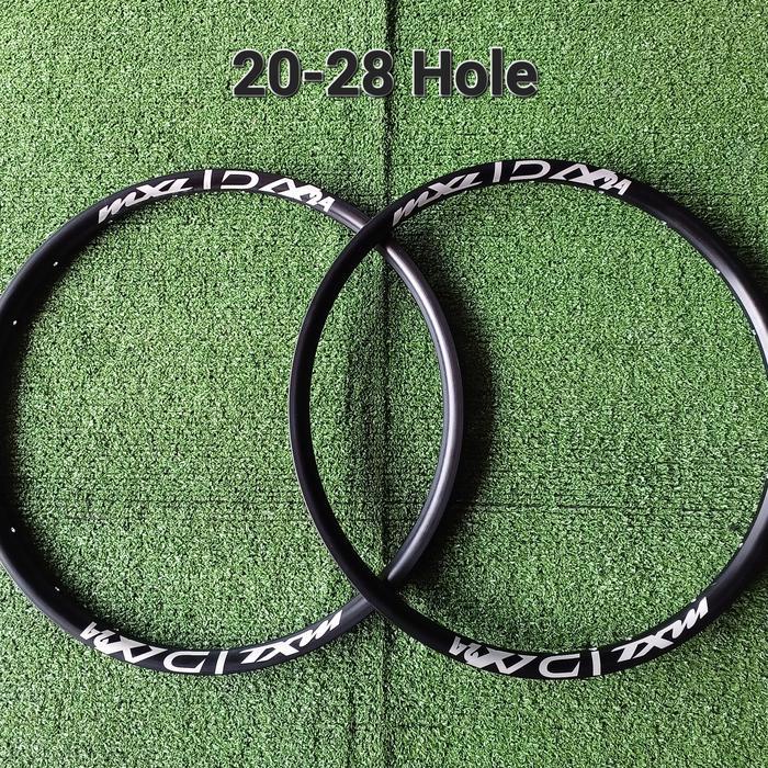 Rims Velg Sepeda MXL DX24 20" Inch Murni 406 Disc Alloy 20-28 Hole Doue Wall Black New