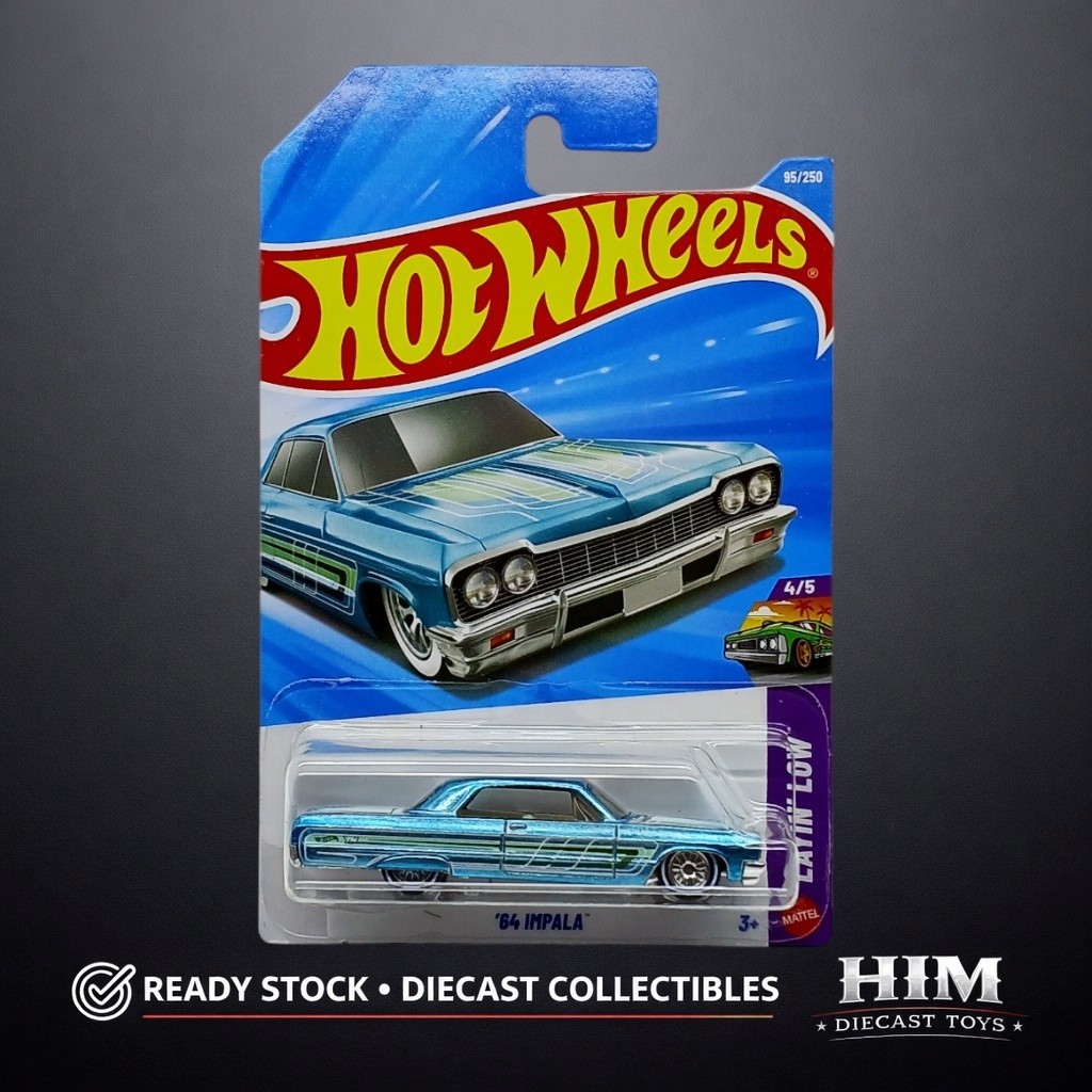 Hot Wheels Super Treasure Hunt 64 Impala Biru